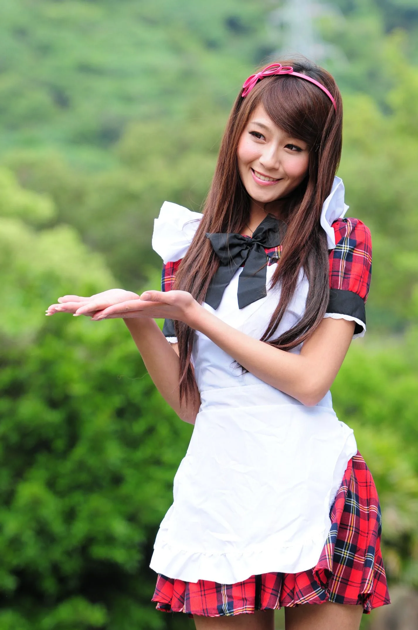 [Buổi chụp ảnh ngoài trời của Beautyleg] Winnie Xiaoxue - Bộ ảnh ngoài trời ngọt ngào và dễ thương trong trang phục hầu gái. - 29