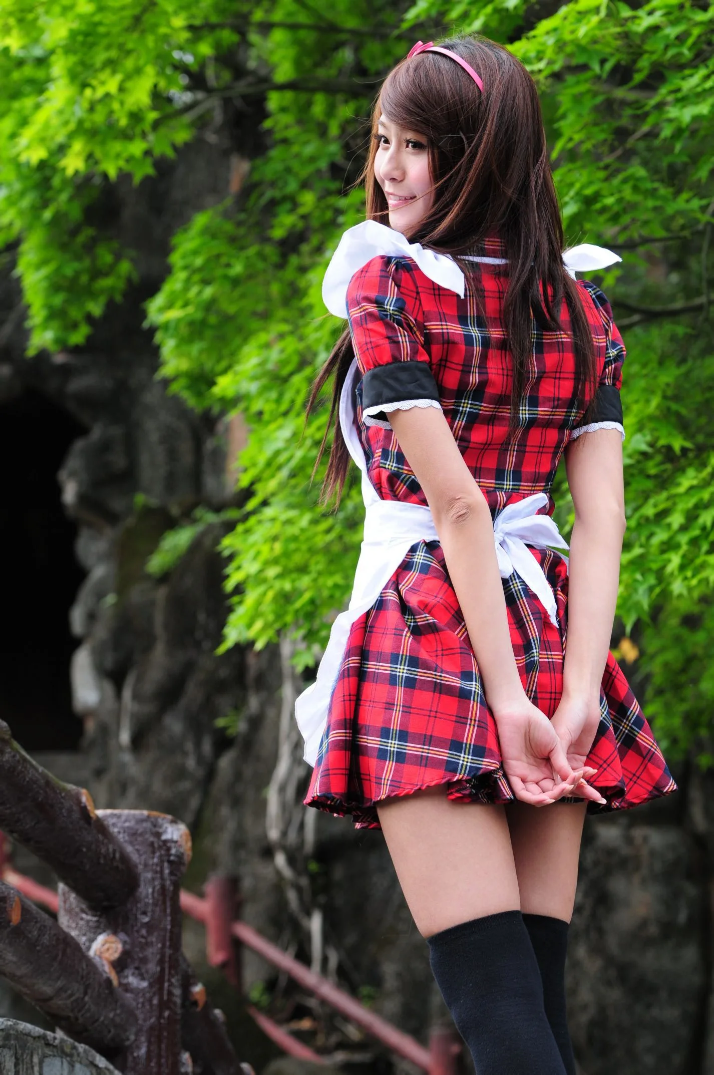 [Buổi chụp ảnh ngoài trời của Beautyleg] Winnie Xiaoxue - Bộ ảnh ngoài trời ngọt ngào và dễ thương trong trang phục hầu gái. - 21